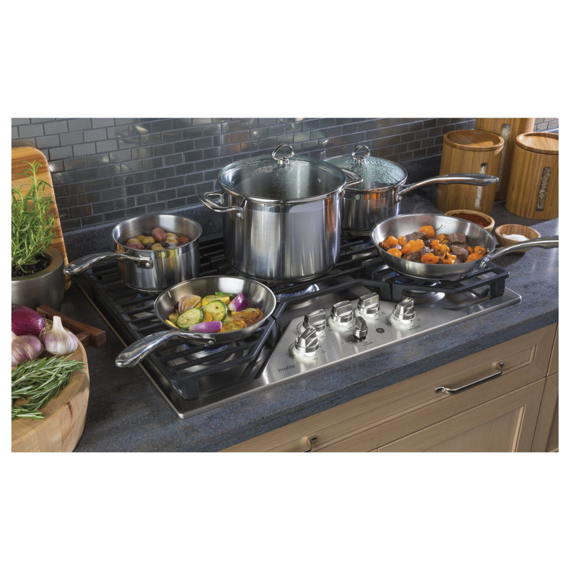 GE Profile™ 30" Stainless Steel Gas 5 Burner Cooktop & Reviews Wayfair